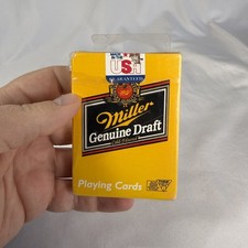 Miller Genuine Draft Beer Playing Cards Sealed Deck By Hoyle Fast Free Shipping!