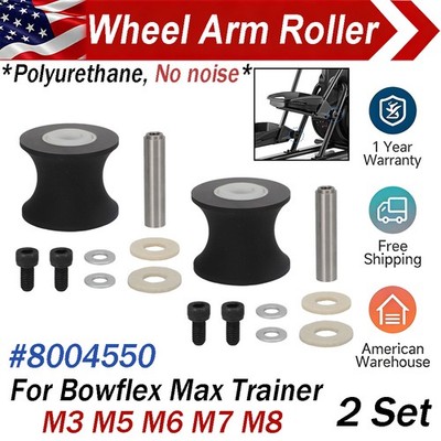 2X Arm Roller Wheel Polyurethane 8004550 For Bow Flex Max Trainer M3 M5 M6 M7 M8