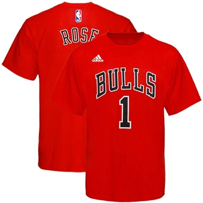 Adidas Chicago Bulls Kinder T-Shirt Derrick Rose Basketball Trikot NBA rot 164 - Bild 1 von 4