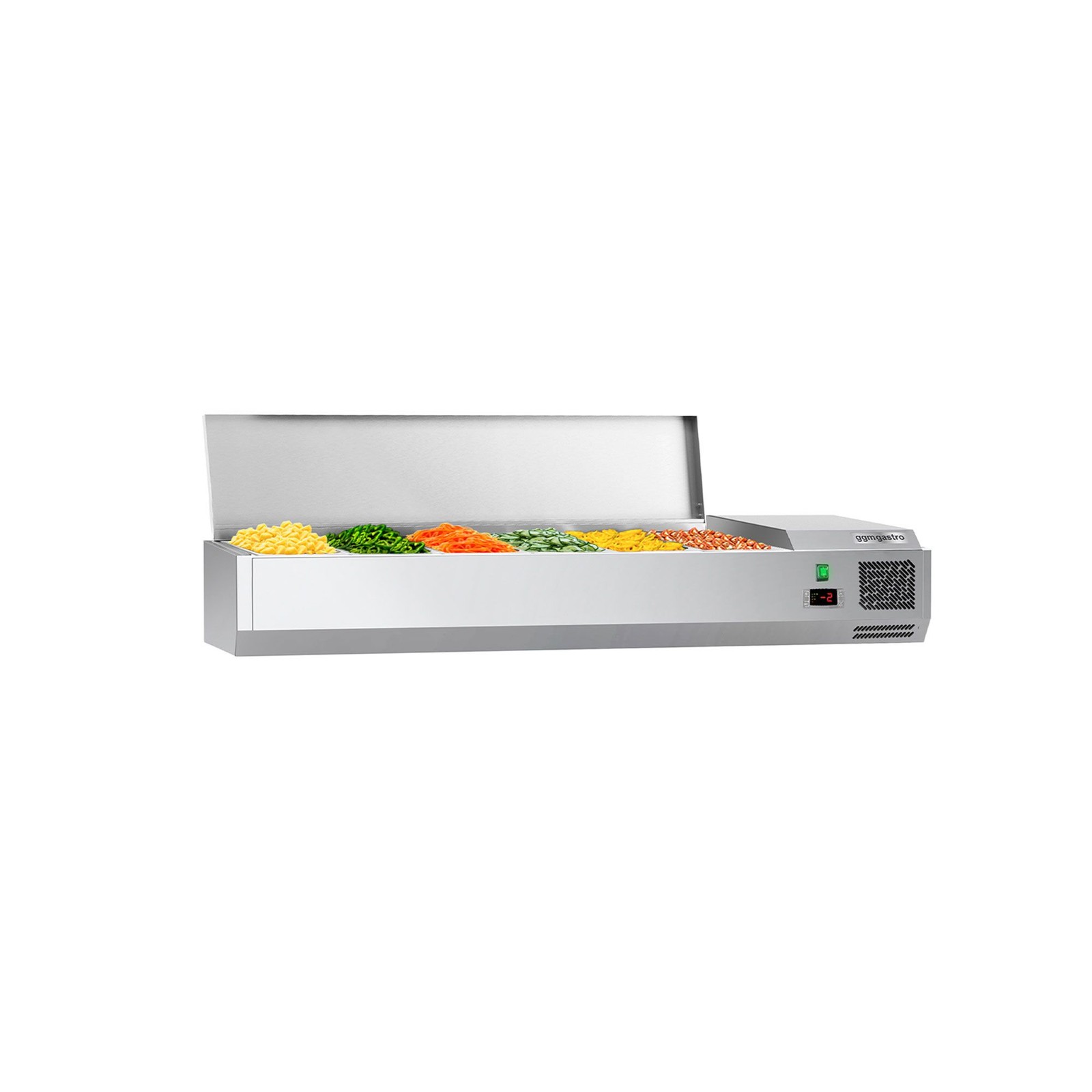 GGM Gastro Kühlaufsatzvitrine ECO - 1400x335mm - 6x GN 1/4