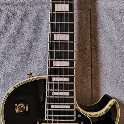 Edwards By ESP Les Paul Custom Black Electric Guitar Duncan Made