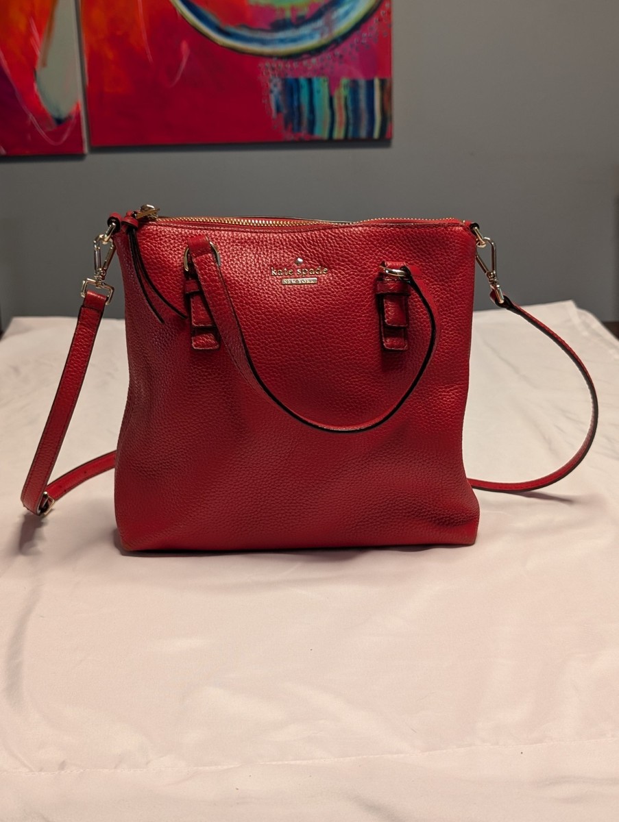 KATE SPADE Jackson Street Hayley Leather Crossbody Top Handle