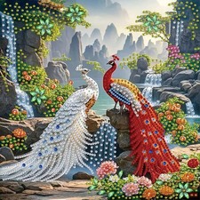 Peacock Diamond Art Painting Kits for Adults,Special Shape Diamond Art Kits fo..