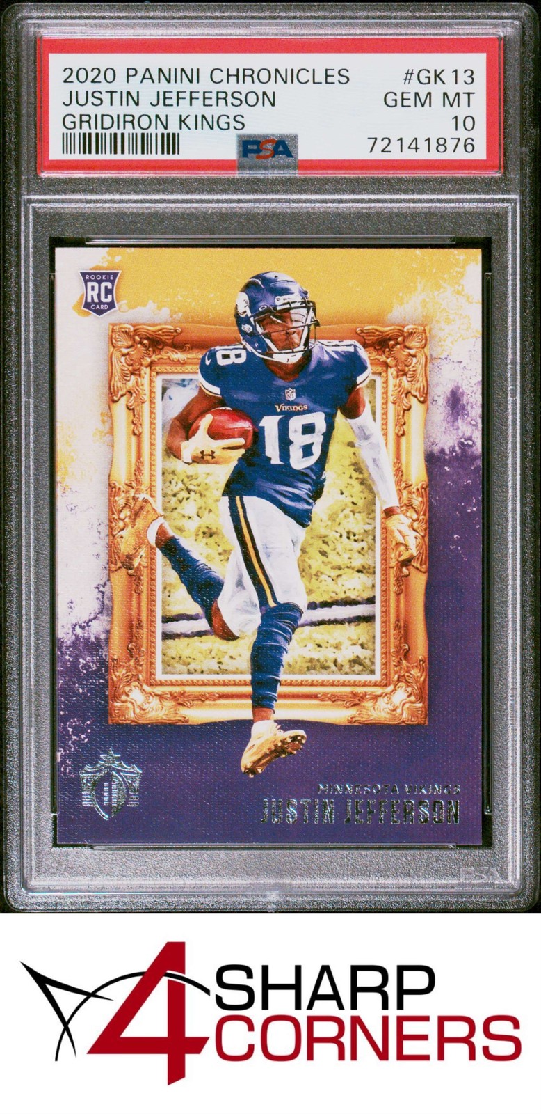Justin Jefferson Panini Chronicles Gridiron Kings #GK13 Base