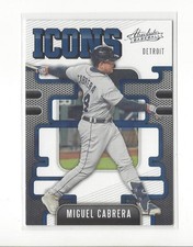 2021 Absolute Icons Retail #4 Miguel Cabrera Tigers