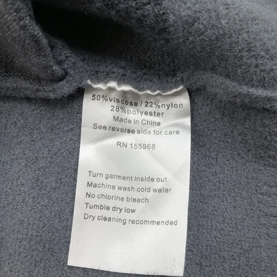 Suéter LaVane Para Hombres 3XL Gris Media Cremallera Pullover Cuello Simulado Tejido a Rayas Nueva York Foto 3 de 4