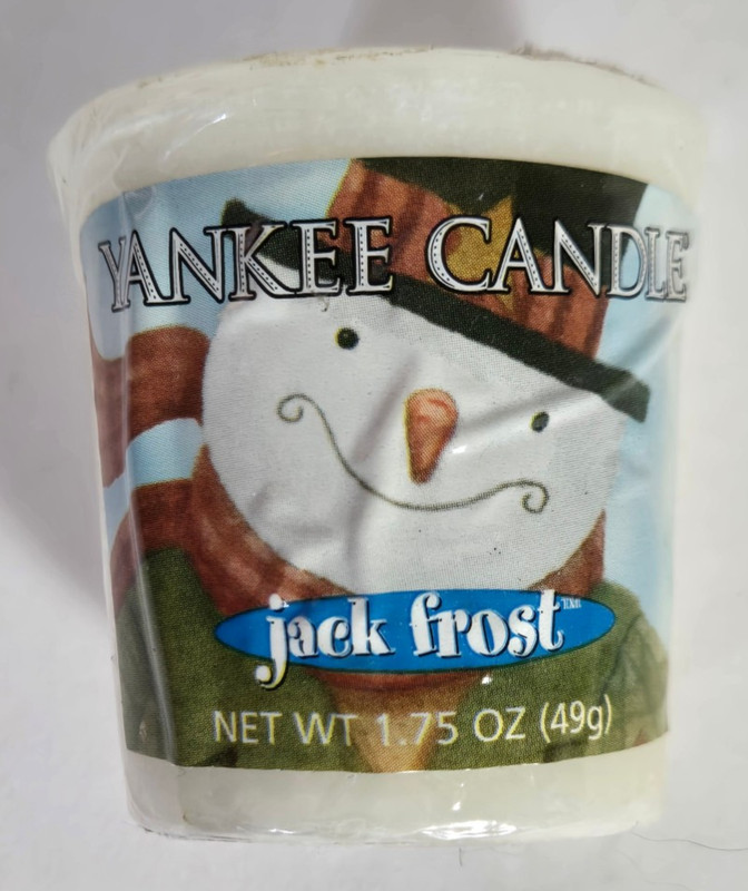 Vtg. Yankee Candle JACK FROST Votive Candle Sampler 1.75oz Retired--sealed