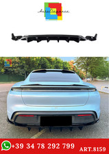 💫 ART.8159 Diffusor Hinten (Schwarz Glänzend) für Porsche Taycan 2019 +💫