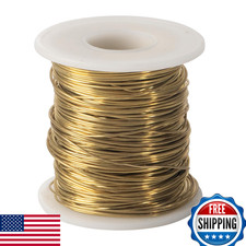 18 Gauge 1 LB 218 FT Yellow Brass Wire Dead Soft Round Jewelry Beading Craft