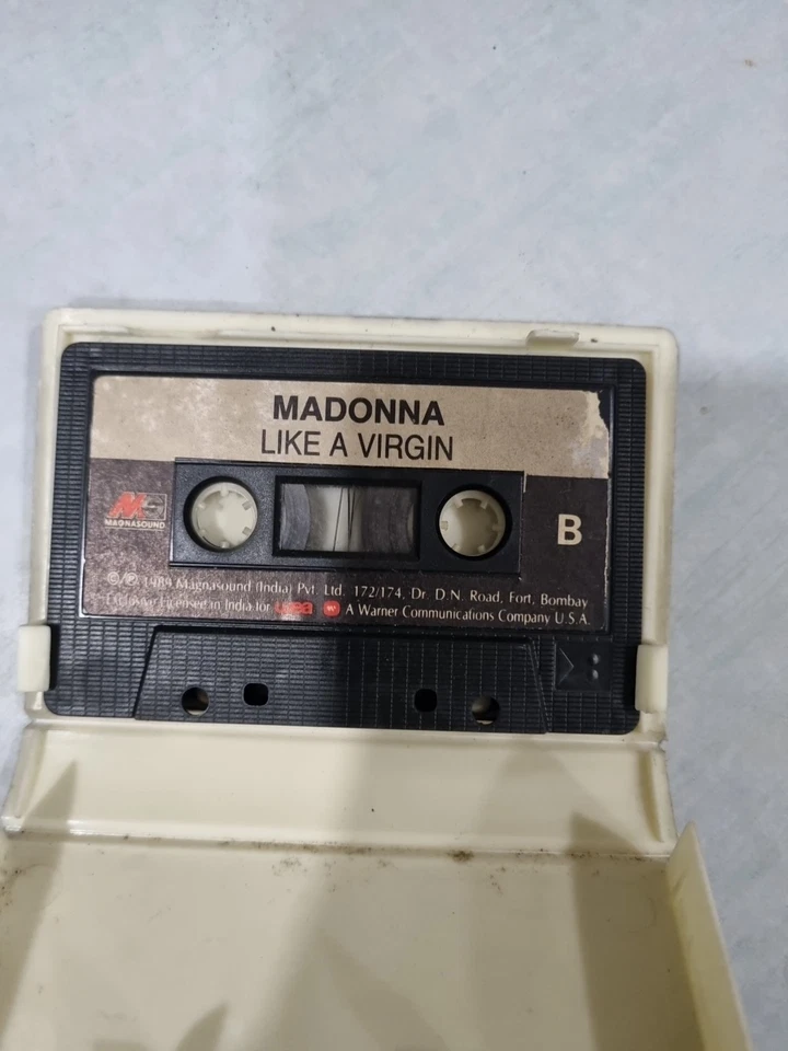 Madonna Like A Virgin INDIA EDITION CLAMSHELL CASSETTE 1989 Hype Sticker - Image 4 of 4