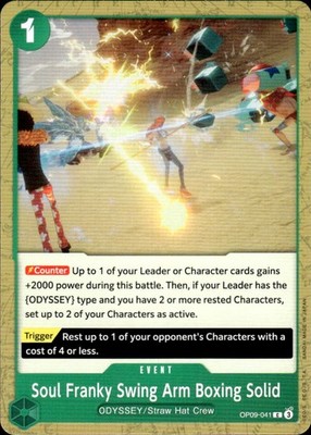 One Piece CCG Soul Franky Swing Arm Boxing Solid Emperors in the New World OP09-