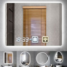 60/80cm LED Badspiegel mit Touch Beschlagfrei Beleuchtung Bad Wandspiegel HOT!