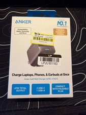 Anker Prime 67W USB C Wall Charger Adapter 3-Port GaN Charging - New