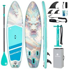 Inflatable Stand Up Paddle Board - Upgraded Glue-Free Hot Melt Technology, Lo...
