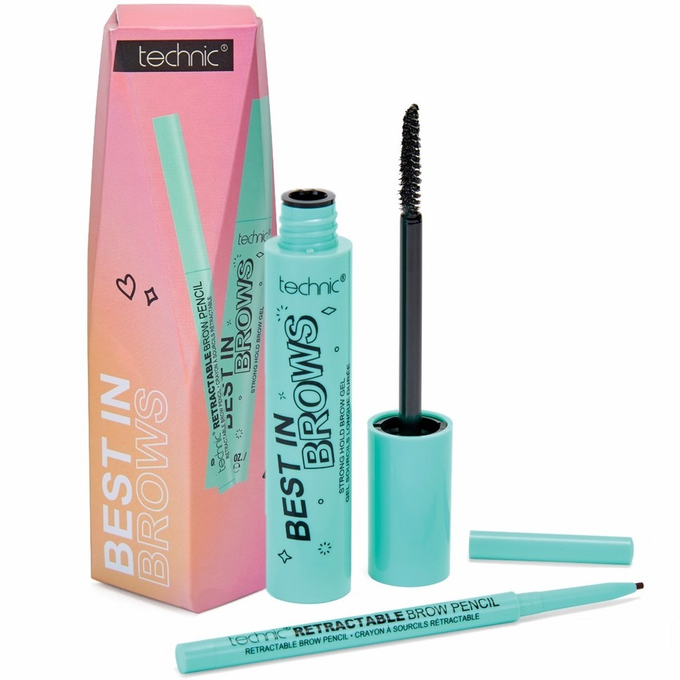 Clear Brow Gel Eyebrow Mascara Micro Fine Pencil Strong Hold Girls Xmas Gift Set