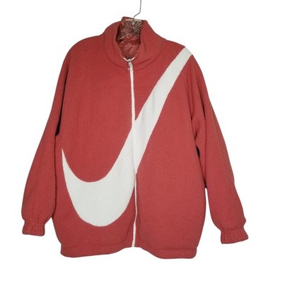 Nike NSW Big Swoosh Sherpa Reversible Jacket CZ4063 897 Pink Women's M/L