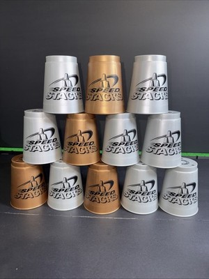 WSSA OFFICIAL CUPS SPEED STACKS SILVER & GOLD With Bag