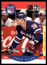 1990-91 Pro Set Chris Nilan New York Rangers #205