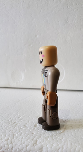 Roblox 3" Gray uniform Man With Badge Action Figure Jazwares Collectible Toy - Picture 2 of 5