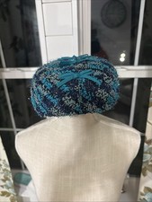 Ladies Vintage Clover Lane Union Made Hat Blue