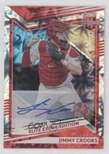 2022 Panini Elite Extra Edition Red Signatures 4/5 Jimmy Crooks III Auto 1b3