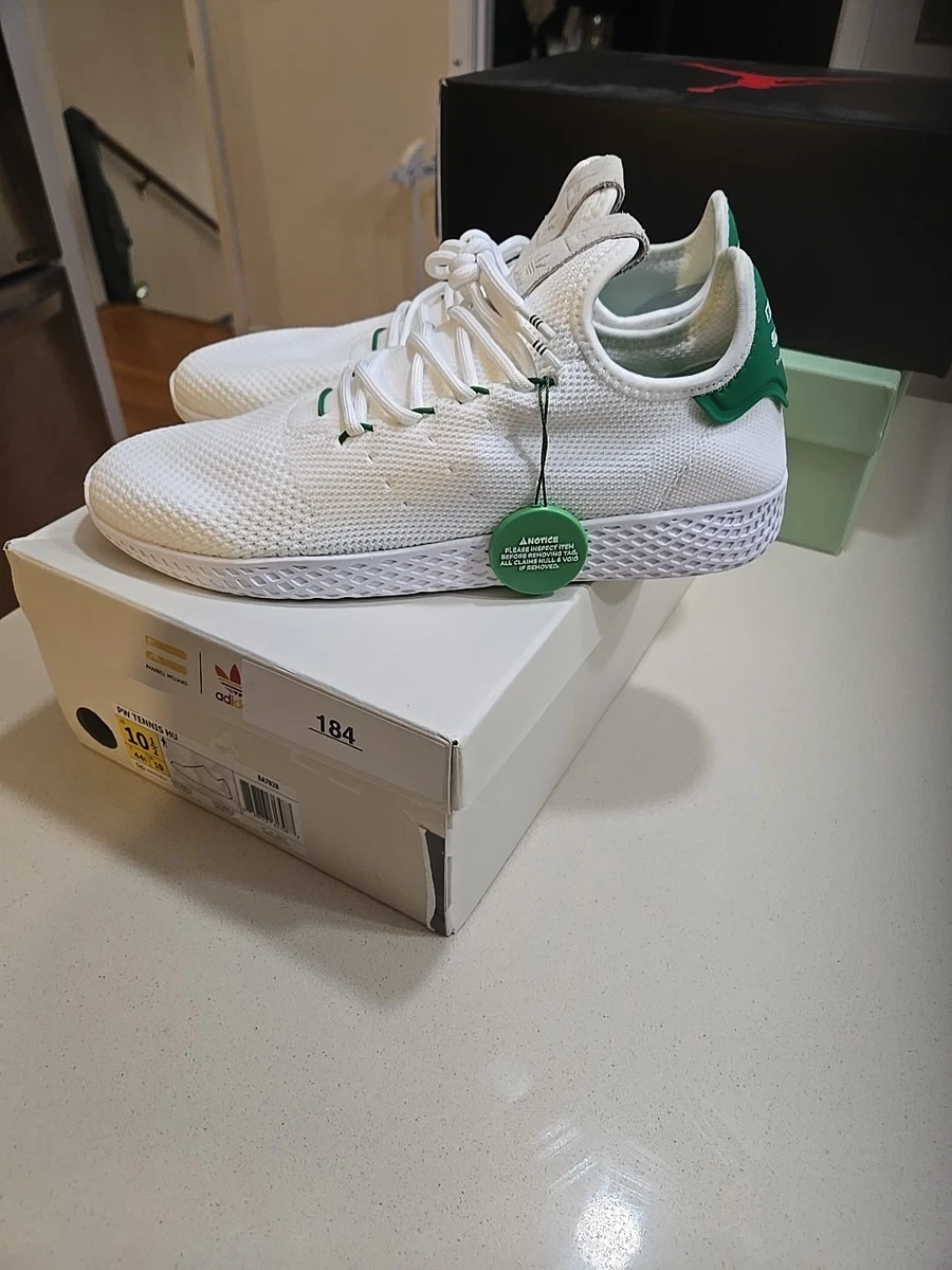 adidas‎ Tennis Hu Pharrell Williams ‘Linen Green’ Sneakers Men’s Size 11.5 Shoes adidas x Pharrell Williams Men Tennis Hu Green Linen Green  main image 4