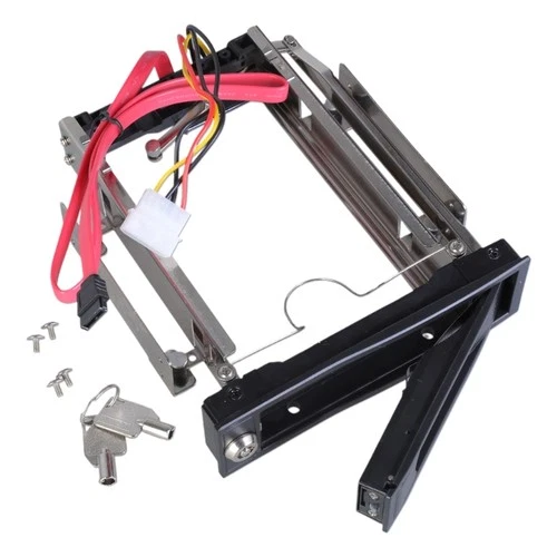 SSD/HDD Metal Mounting Bracket kit Convert 3.5 HDD/SSD to 5.25 Black Bracket
