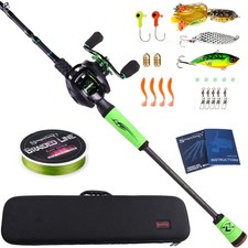 High Carbon 4 Pc Fishing Pole Fishing Reel -2.1m6.89ft Casting Rod With Case High Carbon 4 Pc Fishing Pole Fishing Reel -2.1m6.89ft Casting Rod With Case