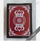 CROWN DECK V2 Embossed Tuck - RED - Playing Cards - SEALED! NEW! — photo 2