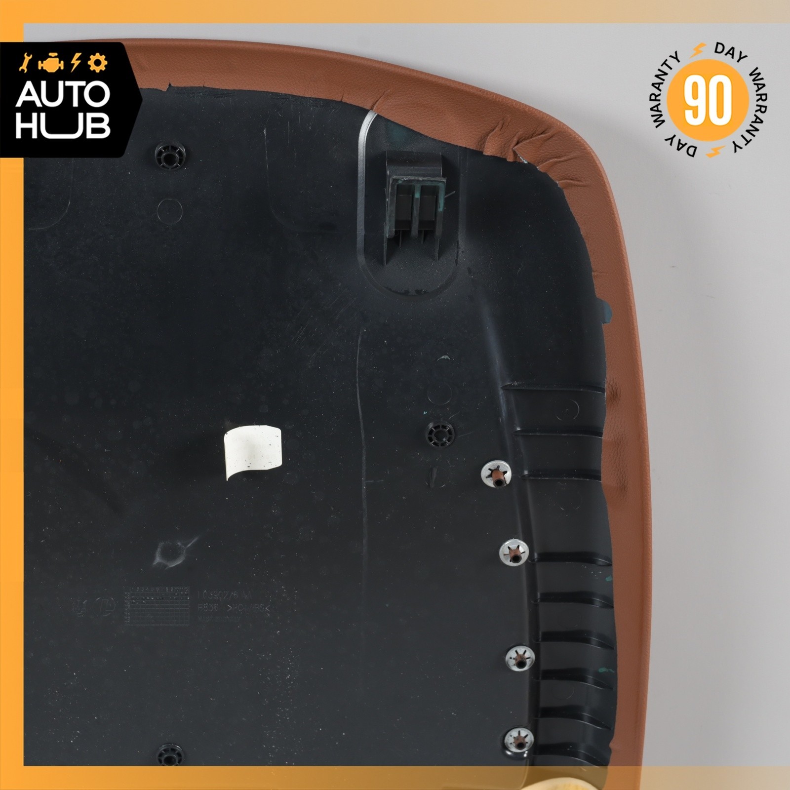14-17 Maserati Ghibli M157 Front Left Driver Side Seat Back Cover Brown OEM 68k