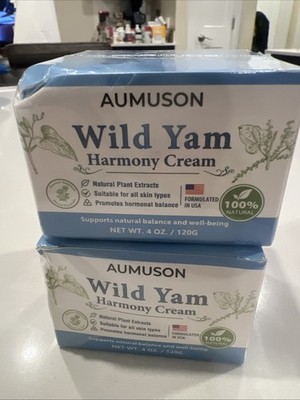 Aumuson Wild Yam Harmony Cream 4 Oz Lot Of 2 Boxes