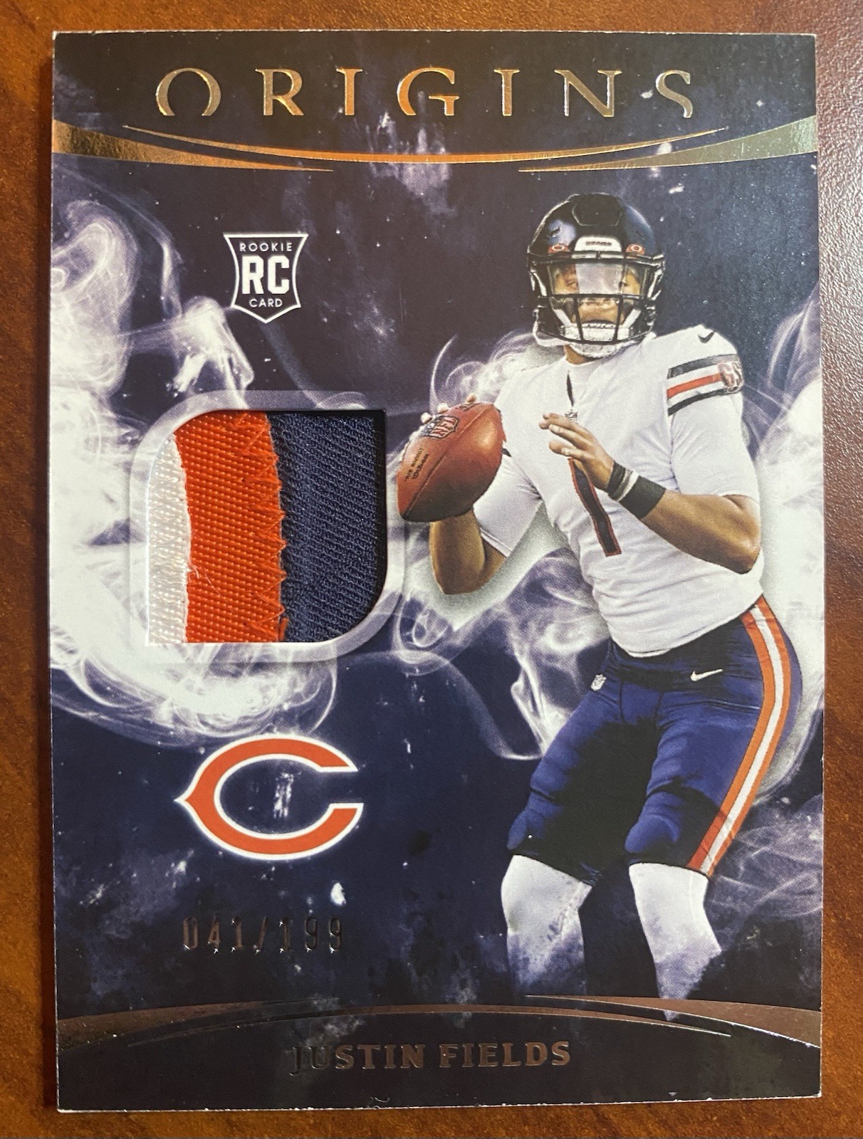 Justin Fields Panini Origins Rookie Patches #RPJF Base