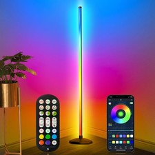 Corner Floor Lamp, Smart RGB LED Corner Lamp,16 Million Colors Changing LED F...