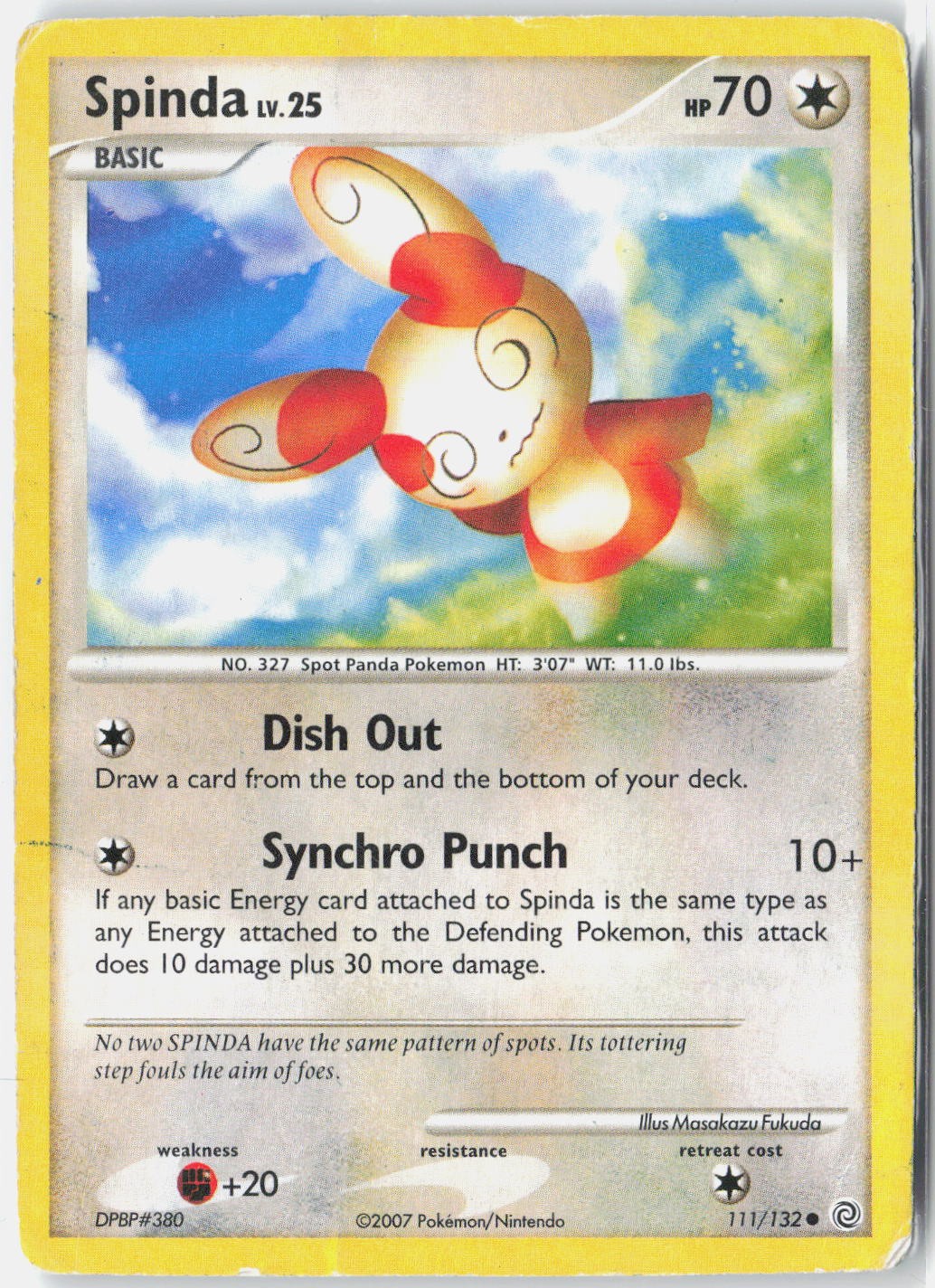 Spinda Secret Wonders 111/132 Pokemon Card