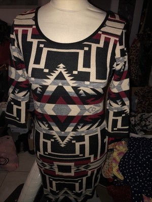 Denim & Supply by Ralph Lauren Kleid Damen Strickkleid Tunika M/s Stretch