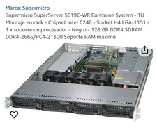 SuperMicro SYS-5019C-M 1U 350W Server X11SCM-F, 813MFTQC-350CB