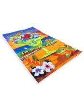 FOTOGRAFISCHES STRANDTUCH AUS MIKROSCHWAMM GROSS cm. 90x160 FLIPPIN AUSGANG