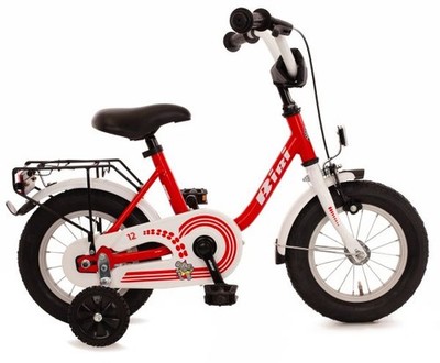 Bachtenkirch Kinderfahrrad Bibi 12,5 Zoll rot weiß  Kinderfahrrad