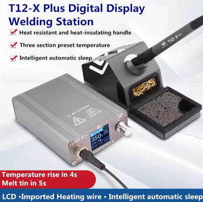OSS T12-X plus Lötstation elektronischer Lötkolben mit T12 Spitzen für PCB