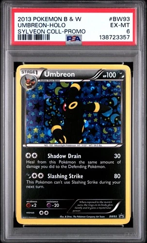 2013 POKEMON B&W PROMO SYLVEON COLL #BW93 UMBREON-HOLO PSA 6