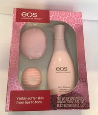 EOS Lip Balm Hand Lotion Body Lotion  Berry Blossom Gift Set Evolution of Smooth