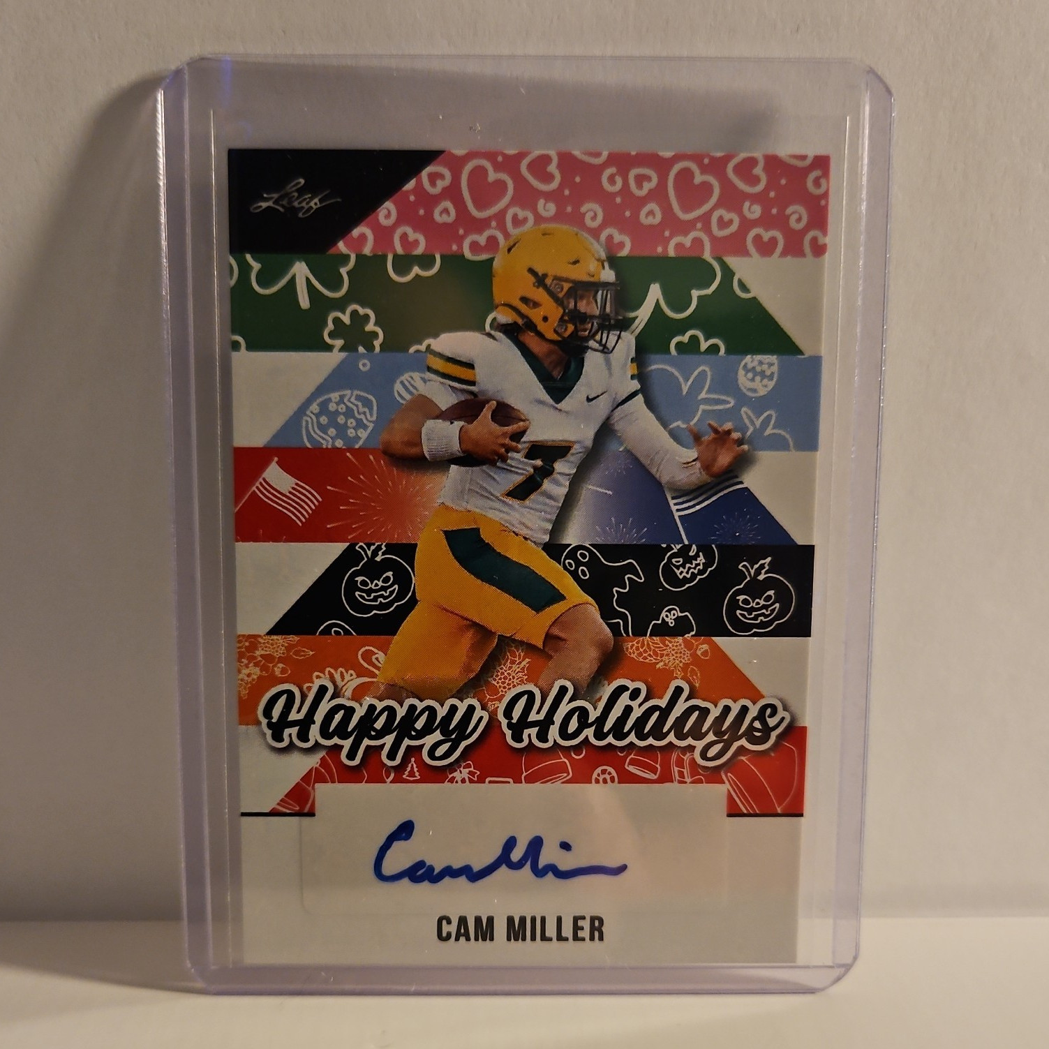 Leaf 2025 Holiday Cam Miller North Dakota State Bison NCAA Auto BA-CM1