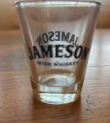 Jameson Irish Whiskey Logo Shot Glass 2 1/2'' Tall