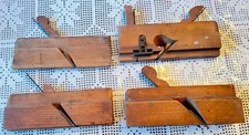 4 Antique Auburn New York Co. Wood Planer Curved Woodworking Hand Tools