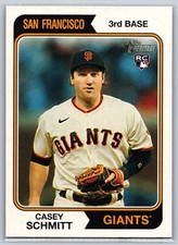 2023 Topps Heritage #643b Casey Schmitt - San Francisco Giants