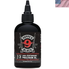 Precision 4 oz Black Gun Oil - Prevent Rust & Corrosion in High-Round Shooting