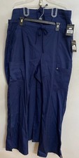 Cherokee Luxe Contemporary Scrub Pants 2 Pair NWT Lot Navy XL Nursing Healthcare