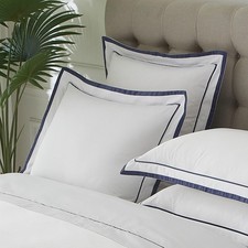 RANZNAZ White Euro Pillow Shams Set 2, 100 Cotton Euro Sham Covers, 26x26 QJCX