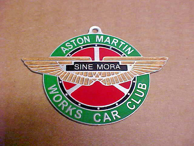 Aston Martin Sine Mora Car Club Key Fob Acid Etched