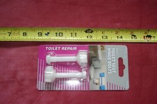  0431. Toilet Seat Hinge Bolts Set - White Plastic AquaPlumb C0912